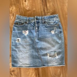 American Eagle Outfitters Mini Denim Skirt Size 0 tapered 90’s